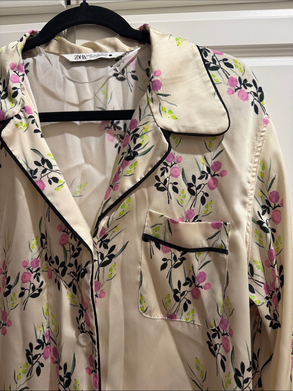 Zara blouse Flowers XL - Picture 3 of 5